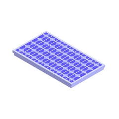 Naklejka premium Sollar Cell Png Format With Transparent Background