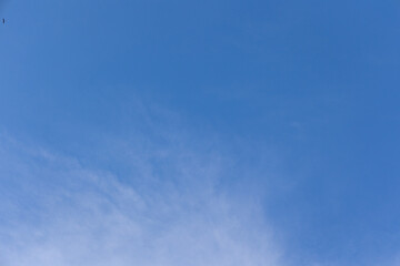 Blue sky with clouds background in Madrid