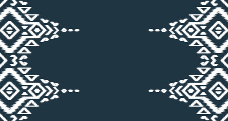 Ikat Seamless Pattern Design Art ornament. Ethnic abstract geometric pattern in tribalt vertical. Vector illustration EP.12