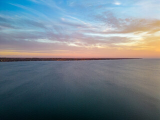 Fototapeta premium Barrie lake Simcoe sunset 