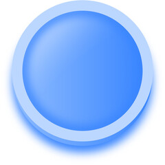 Round shape buttons in blue colors. User interface element illustration.
