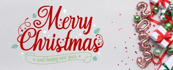 Beautiful greeting card for Christmas and New Year 2023