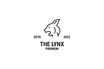 Lynx head logo design vector illustration idea