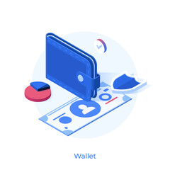 Vector Isometric Icon. Shopping And Retail