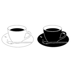 coffee cup and saucer