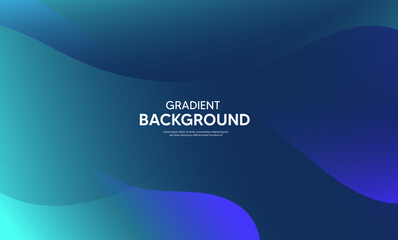 Abstract blue background with waves, Blue banner