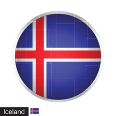 Obraz premium Iceland Flag Ball