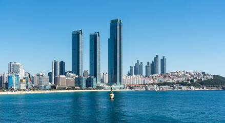 Fototapeta na wymiar Cityscape of Busan Metropolitan City in South Korea