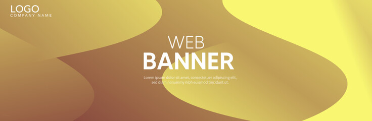 Illustration of an background, Abstract Orange background with waves, Orange banner, Yellow background
