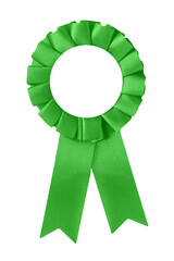 Grüne Medaille und Hintergrund transparent