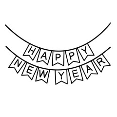 Banner happy new year 