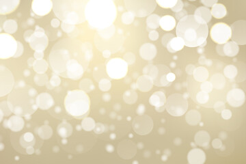 Gold bokeh Christmas background, vector illustration with abstract shining light for luxury art