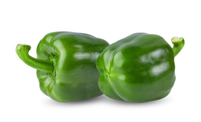 Green pepper isolated on transparent png