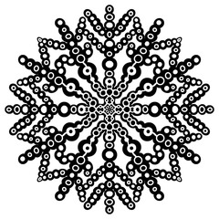 snowflake ornament mandala