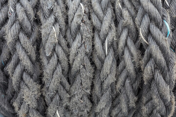 ship ropes sack as background