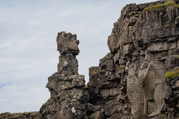 Landscape of &THORN;ingvellir National Park (Iceland)