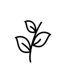 Leaf icon vector logo design template