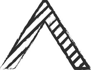Sketch chalk style sans serif font handdrawn art. Chalked contour thin punctuation marks ans symbols, filled with chalky lines. Decoration chalk dash elements for chalk board classroom design