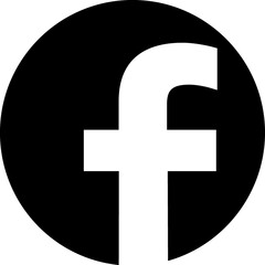 Facebook concept app glyph  sign - obrazy, fototapety, plakaty