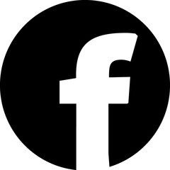 Facebook concept app glyph  sign - obrazy, fototapety, plakaty