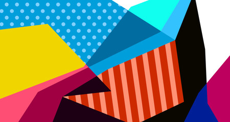 Abstract liquid shape. Dynamic and geometric design. Isolated gradient waves with geometric lines, dots, batik Indonesia pattern. Vector illustration