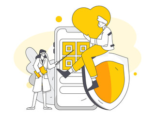 Doctor epidemic prevention and anti epidemic flat vector concept operation illustration
