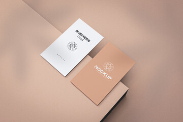 Minimal Professional corporate business card mockup design template for your brand