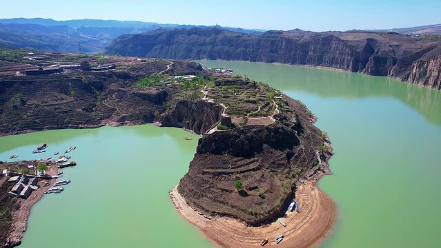Ruins of the Ming Great Wall at Laoniuwan, Pianguan County, Xinzhou, Shanxi, China