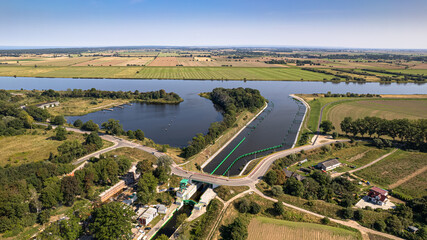 Floodgate Przegalina, view from the West, Sobieszewska Island