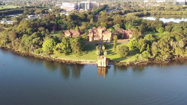 Rivendell school in green park of green suburb of Western Sydney as 4k.
