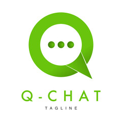 Q chat logo icon symbol icon illustration