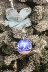 christmas decoration on a tree