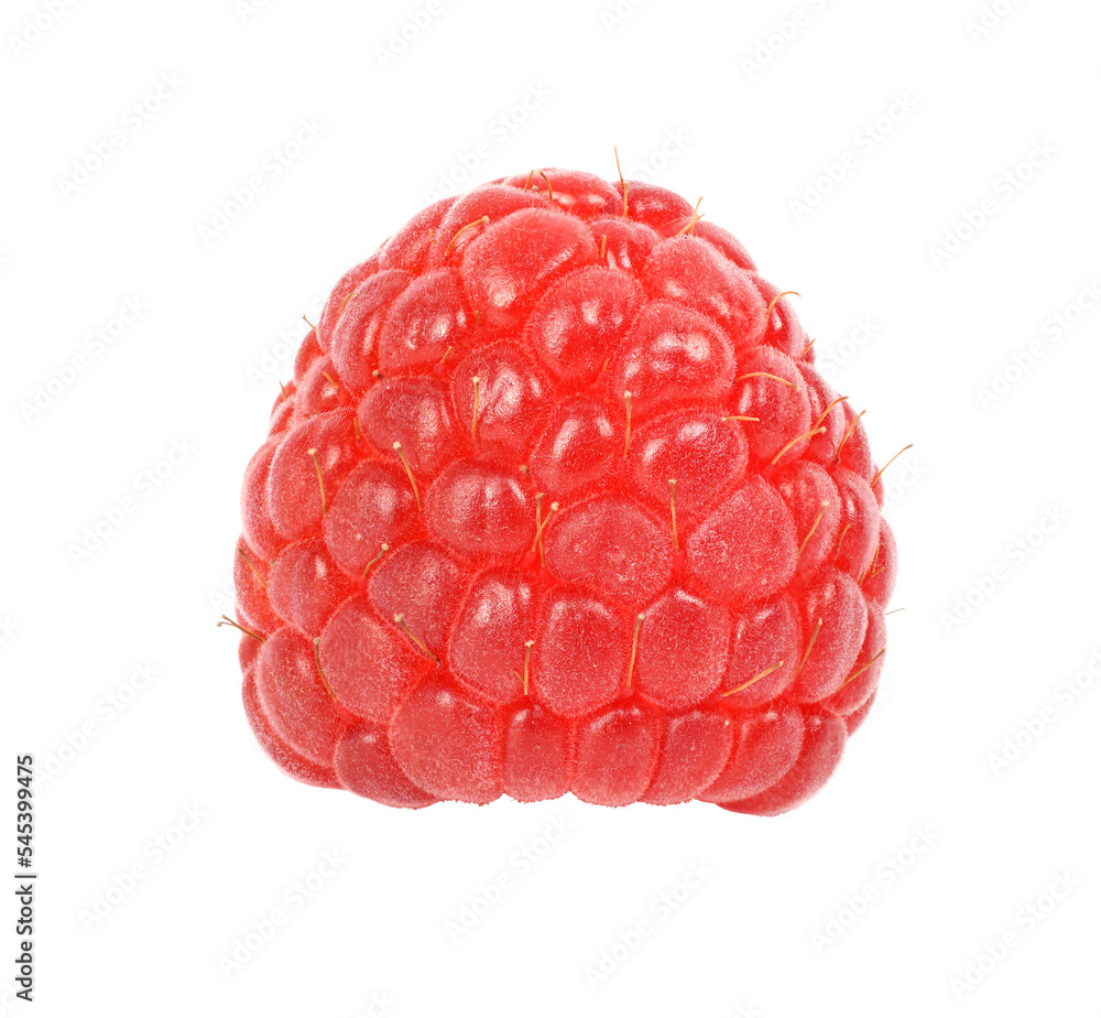 Wall mural raspberry isolated on transparent background with png.