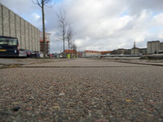 Ground view of city street