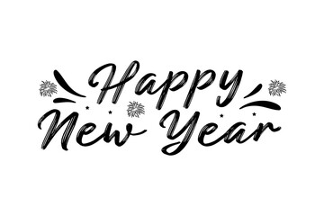 Happy new year 2023 lettering design