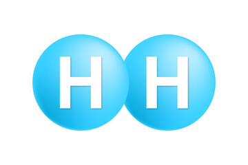 Fototapeta premium 水素のイラスト(png)