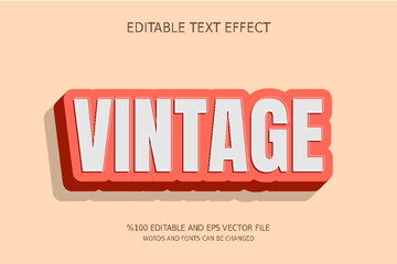 Editable Vintage Text Effect