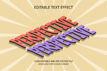 Editable Perspective Text Effect