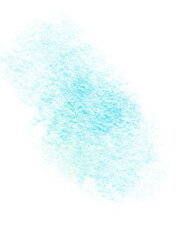 Isolated blue powder paint brush texture