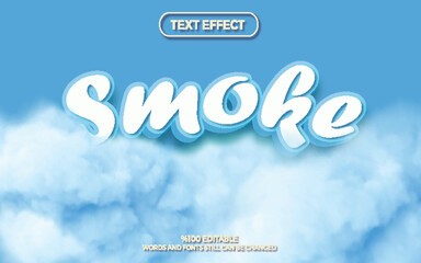 Naklejka na ściany i meble Smoke text effect