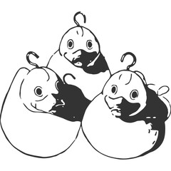 Duck Pond Vintage Illustration Vector