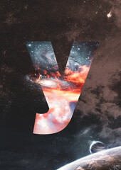 Fototapeta Cosmos Themes, Y Letter Design obraz