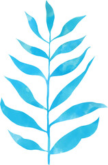 Foliage plant seamless pattern. Branch with leaves  greenery botanical garden