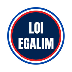 Symbole loi Egalim en France