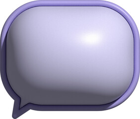 cute 3d colorful speech bubble, text box, conversation box decoration