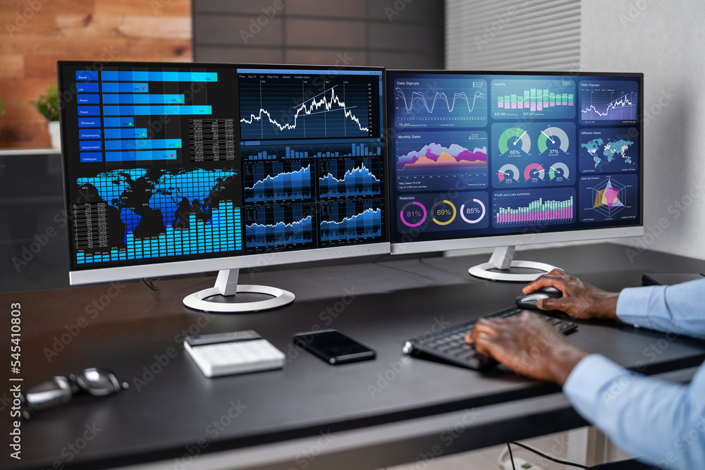Poster business data analytics dashboard