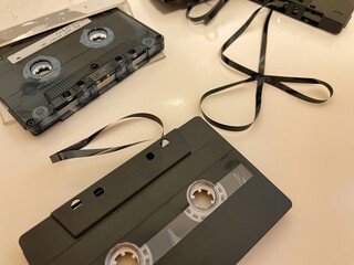 broken cassette tape to be rewound