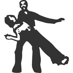 Lindy Hop Dance Vintage Illustration Vector