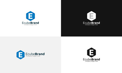 Ecube Brand E Letter Logo