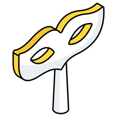 An editable design icon of eye prop